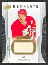 2024-25 Upper Deck Engrained Icons Remnants Al MacInnis #R-AM card