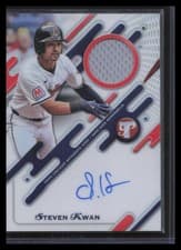2025 Topps Pristine Pristine Pieces Autograph Relics Steven Kwan #PPAR-SK card