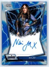 Nia Jax 2026 Topps Chrome WWE Blue Brand Autographs card