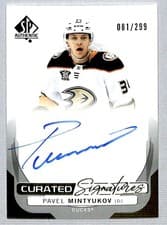 2024-25 SP Authentic Curated Signatures Pavel Mintyukov #SPC-MI card