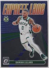 Damian Lillard 2023 Donruss Optic Express Lane card