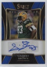 2021 Panini Select Signatures Select Gilbert Brown #SSP-GBR