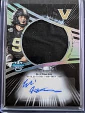 2025 Bowman University Best Prospect Jumbo Relic Autographs Refractor Eli Stowers #JRA-ES card