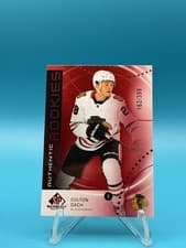 Colton Dach 2025 SP Game Used Authentic Rookies card