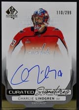 2024-25 SP Authentic Curated Signatures Charlie Lindgren #SPC-CL card