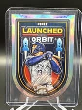 2025 Topps Cosmic Chrome Launched into Orbit Salvador Perez #LIO-46 card