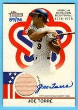 2025 Topps Heritage Bicentennial Autographed Relic Joe Torre #BAR-JT card