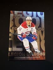 2025-26 Flair Legion of Boom OF 15 Brendan Gallagher #14 card