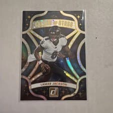 Lamar Jackson 2025 Panini Donruss Galaxy of Stars card