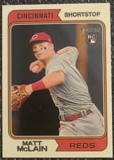 Matt McLain 2023 Topps Heritage card