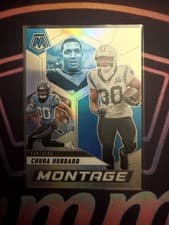2025 Panini Mosaic Montage Chuba Hubbard #16 card