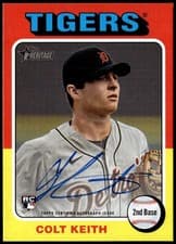 2024 Topps Heritage Real One Autograph Colt Keith #ROADR card