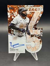 2026 Topps 75 Years of Topps Die-Cut Autographs Riley Greene #75YA-RG card
