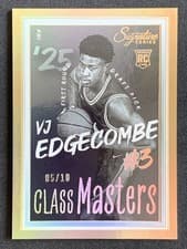 2025-26 Panini Signature Series Class Masters VJ Edgecombe #1 card