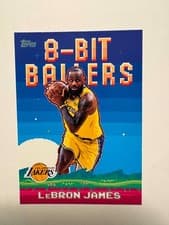 LeBron James 2025 Topps 8-Bit Ballers card