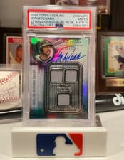 2025 Topps Sterling Swings Autographed Relics Jorge Posada #SWA-JPO card