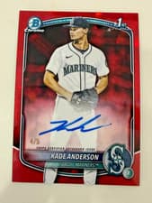 2025 Bowman Draft Sapphire Sapphire Chrome Prospect Autographs Kade Anderson #CPA-KA card