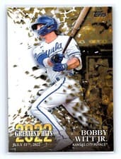 Bobby Witt Jr. 2023 Topps 2022 Greatest Hits card