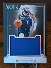 2024-25 Panini Noir Jumbo Material Set Jaden Hardy #33 card