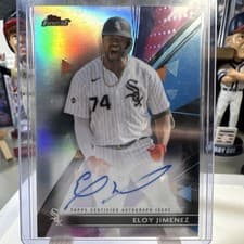 Eloy Jimenez 2021 Topps Finest Autographs card