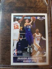 LaMelo Ball 2021-22 Panini NBA Sticker & Card Collection Base Set card