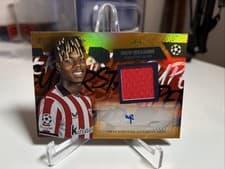 2025-26 Topps UEFA Club Competitions Topps Superstar Autographed Relics Nico Williams #TSAR-NW card