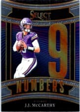 2025 Panini Select Select Numbers J.J. McCarthy #14 card