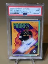 2024 Bowman Chrome Ascensions Autographs Leo De Vries #BAA-LD card