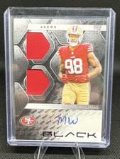 Mykel Williams 2025 Panini Black Rookie Signature Materials card