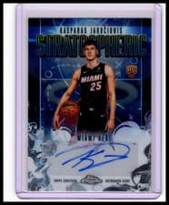 2025-26 Topps Chrome Stratospheric Signatures Rookies Kasparas Jakučionis #SMR-KJ card