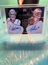 CJ Stroud/Drew Brees 2024 Finest Topps Mercury Dual Autographs card