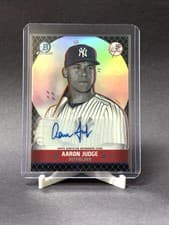 2025 Bowman Chrome Ascensions Autographs Aaron Judge #BAA-AJ card