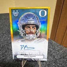 2025 Bowman University Best Bowman Showpieces Autographs Refractor Dante Moore #BSA-DM card