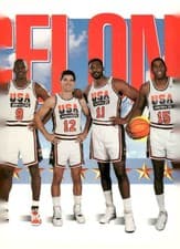 Michael Jordan / John Stockton / Karl Malone / Magic Johnson 1991 Skybox card