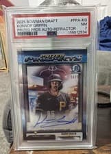 2025 Bowman Draft Prized Prospects Autographs Konnor Griffin #PPA-KG card