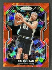 Tim Duncan 2020 Panini Prizm card