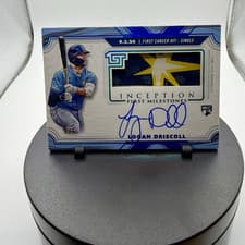 2025 Topps Inception MLB First Milestone Autograph Relics Logan Driscoll #FMAR-LD card
