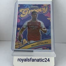 William Saliba 2023 Panini Prizm Premier League Groovy card