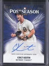2025 Topps Postseason Performance Autograph Colt Keith #PPA-CK card