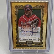 2025 Topps Gilded Collection Topps Gallery of Gold Autographs Andruw Jones #GOG-AJO card