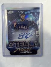 2025 Topps Cosmic Chrome Stella Nova Autographs Evan Carter #SNA-EC card
