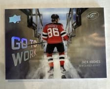 2024-25 Upper Deck Ice Go to Work Jack Hughes #GTW-17 card