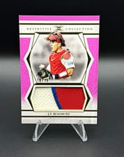 2025 Topps Definitive Collection Jumbo Relic Collection J.T. Realmuto #DJRC-JT card