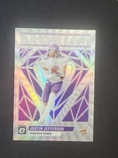 Justin Jefferson 2023 Panini Donruss Optic Diamond Hands card