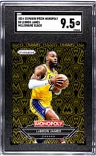 2024-25 Panini Prizm Monopoly Millionaire Black LeBron James #B8 card