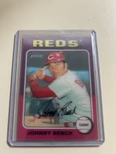 2024 Topps Heritage 1975 Topps In 3D Johnny Bench #753D-1 card