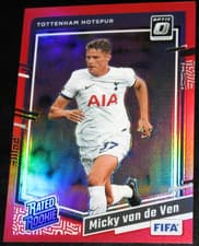 Micky van de Ven 2023 Panini Donruss card
