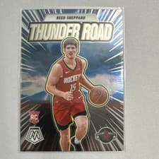 Reed Sheppard 2024 Panini Mosaic Thunder Road card