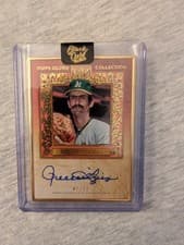 2025 Topps Gilded Collection Gold Framed Hall of Fame Autographs Rollie Fingers #HAFA-RF card
