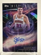 2025-26 Topps Midnight Stroke of Midnight Autographs Quinten Post #SM-QP card